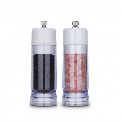 PlasticTransparent Bottle Spice Seasoning Grinder Kitchen Cooking Salt Pepper  Mill